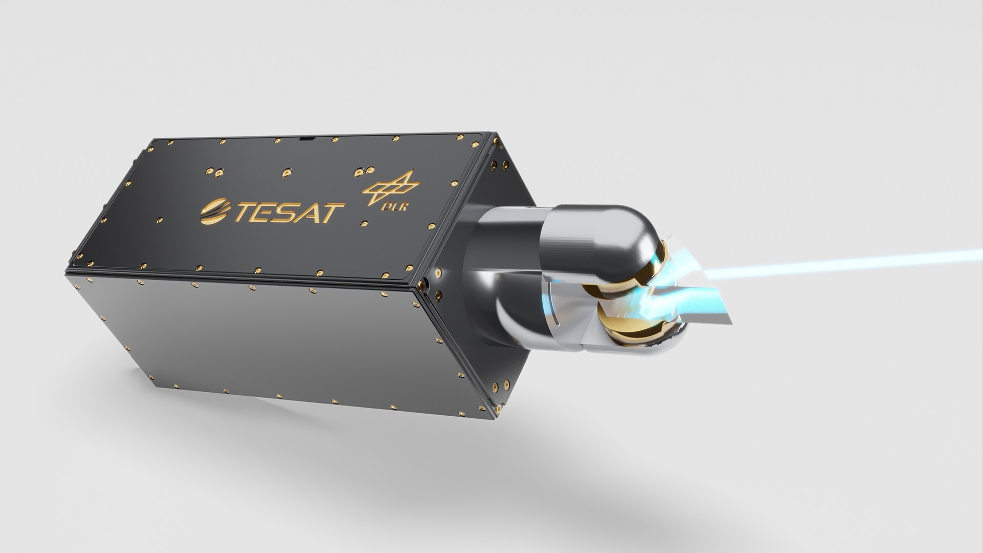 OSIRISv3 model with laser terminal for communication between small satellites