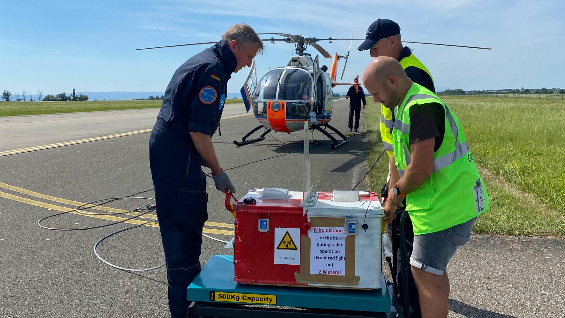 Preparing for the flight tests