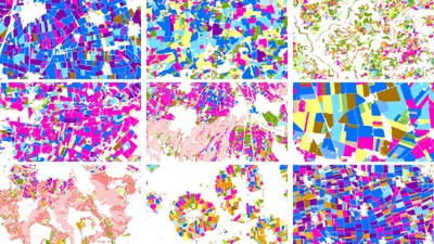 Crops and types of agricultural use in the regions
