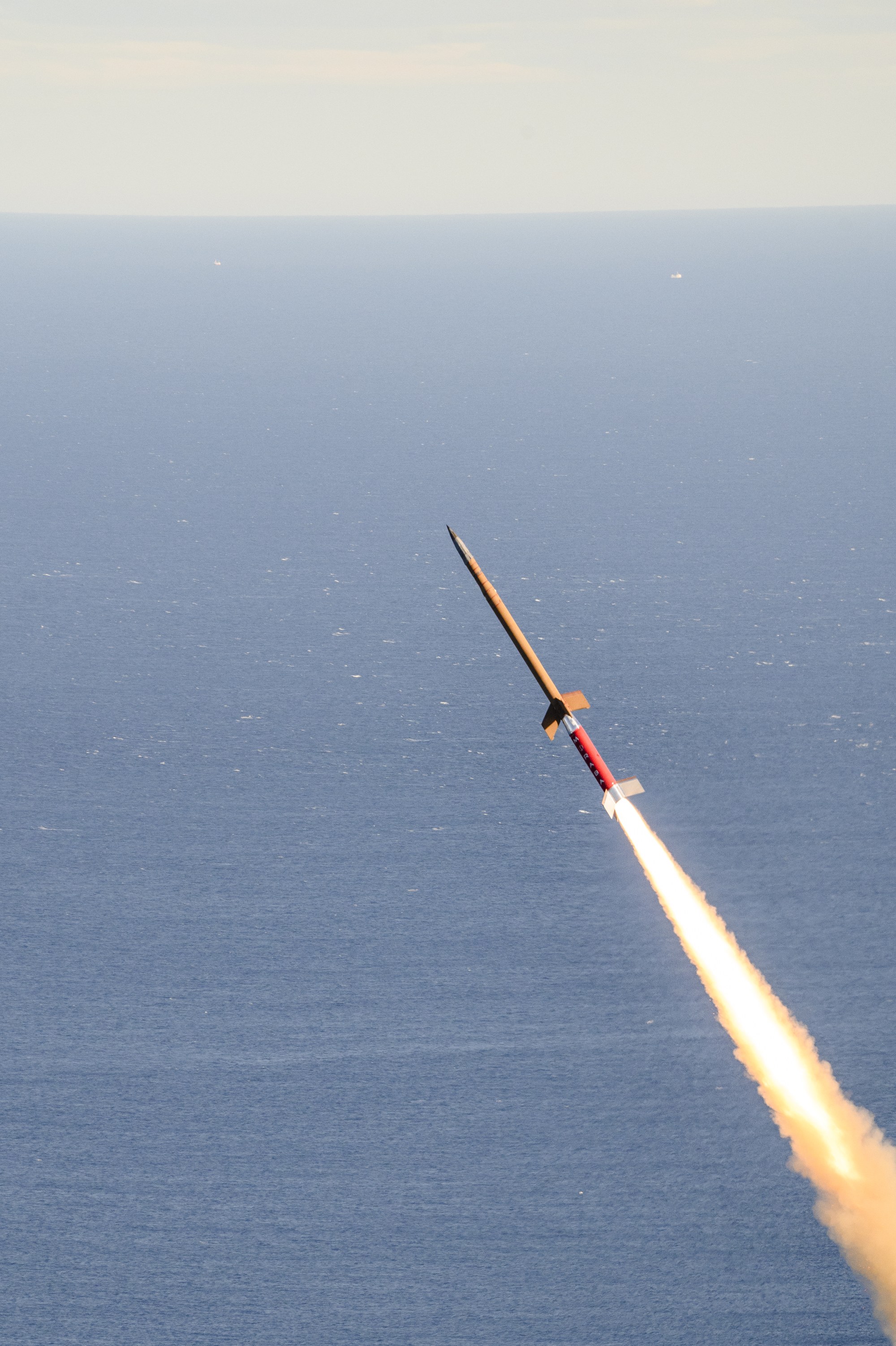 ATHEAt flight experiment shortly after launch