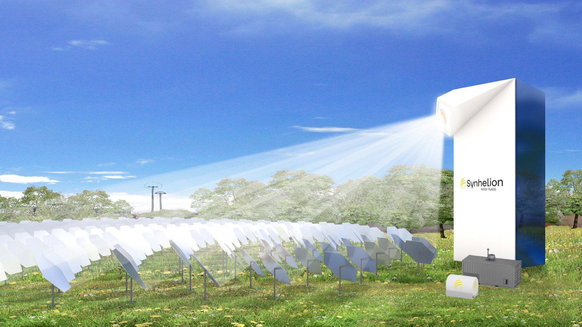 Visualisation of Synhelion's DAWN demonstration plant