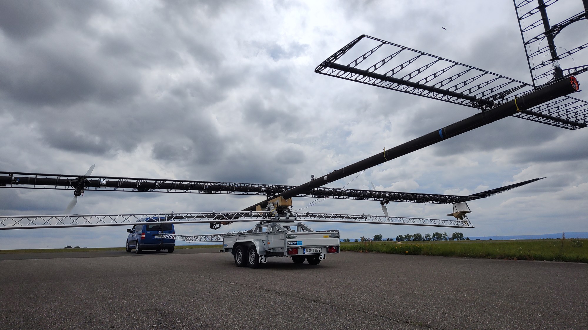 HAP-alpha on the launch trolley