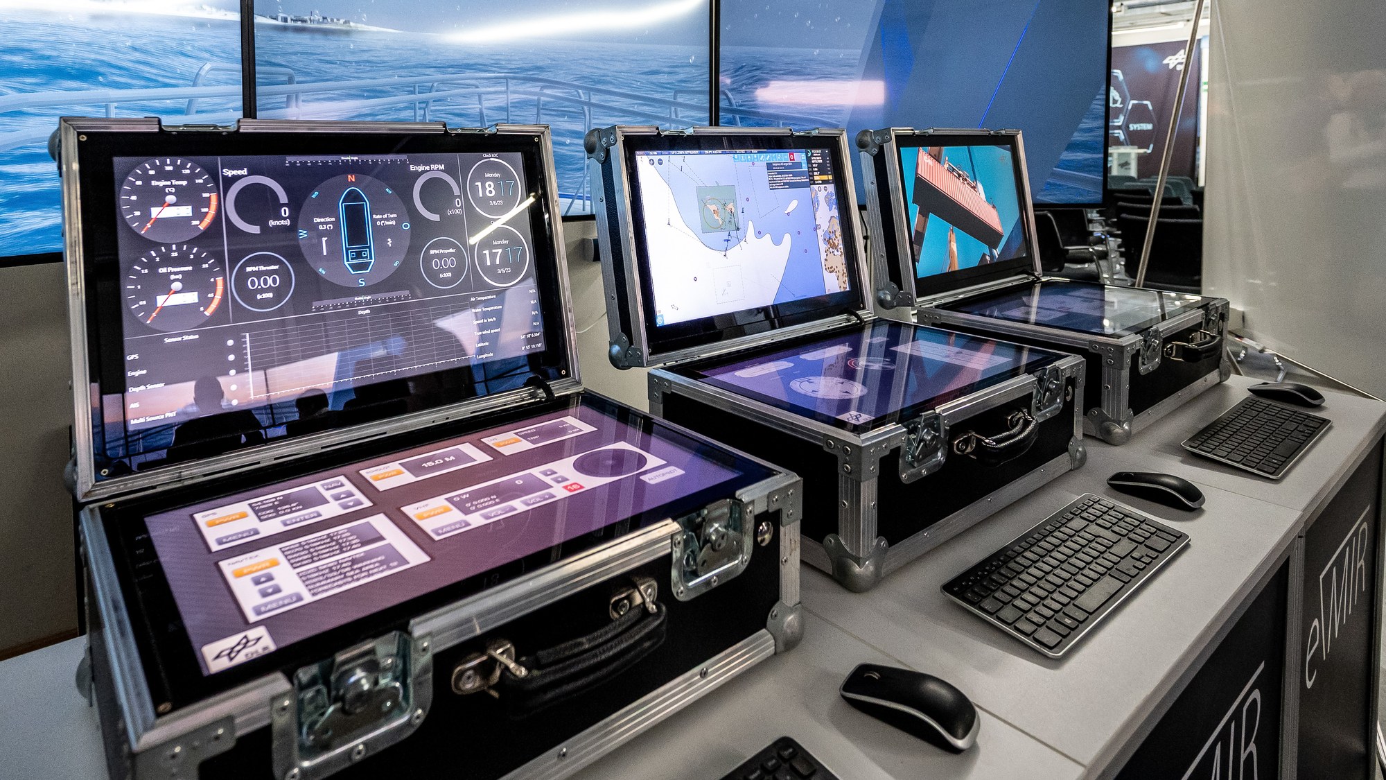 Ship bridge simulators