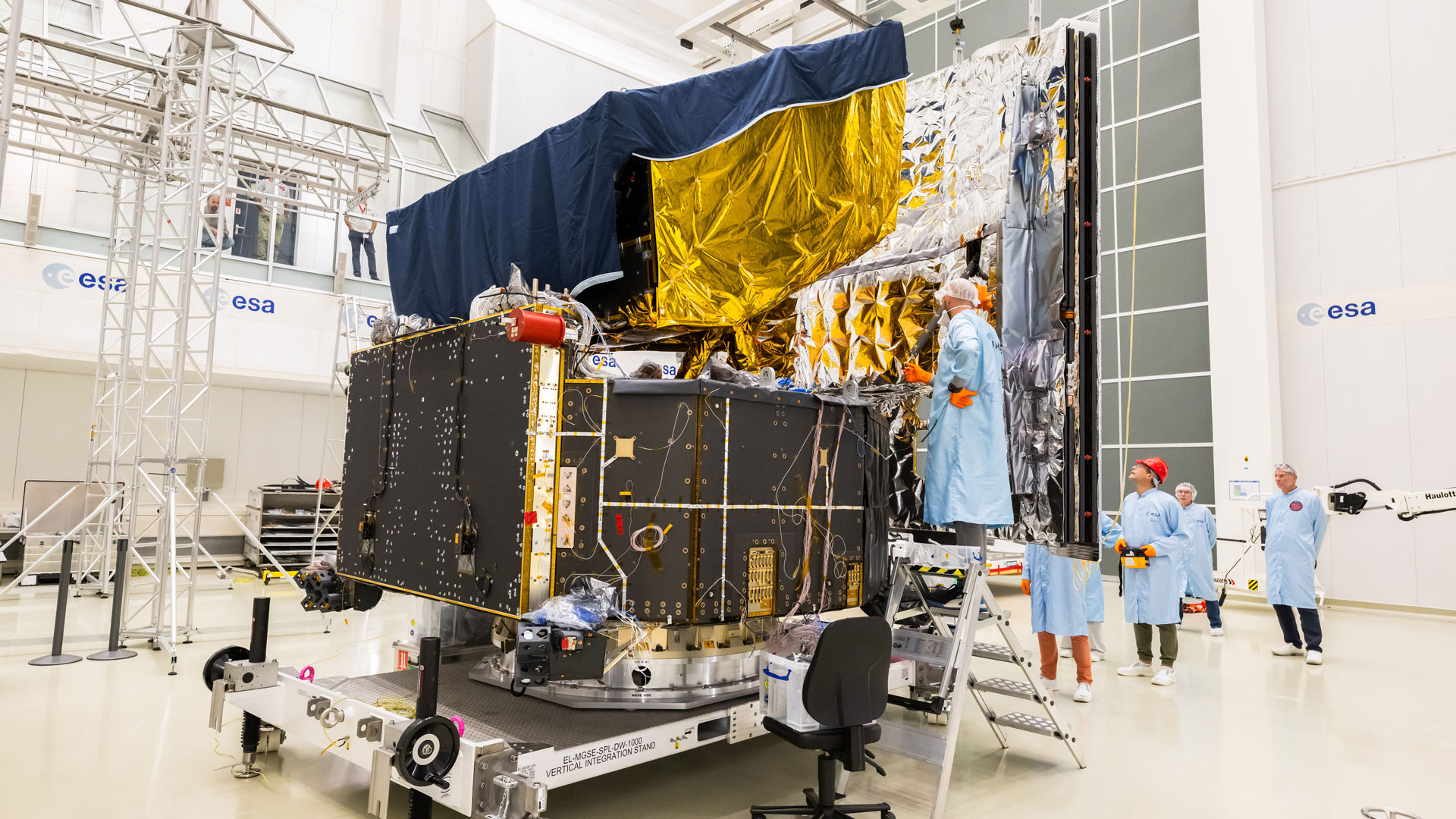 PLATO team completing the spacecraft