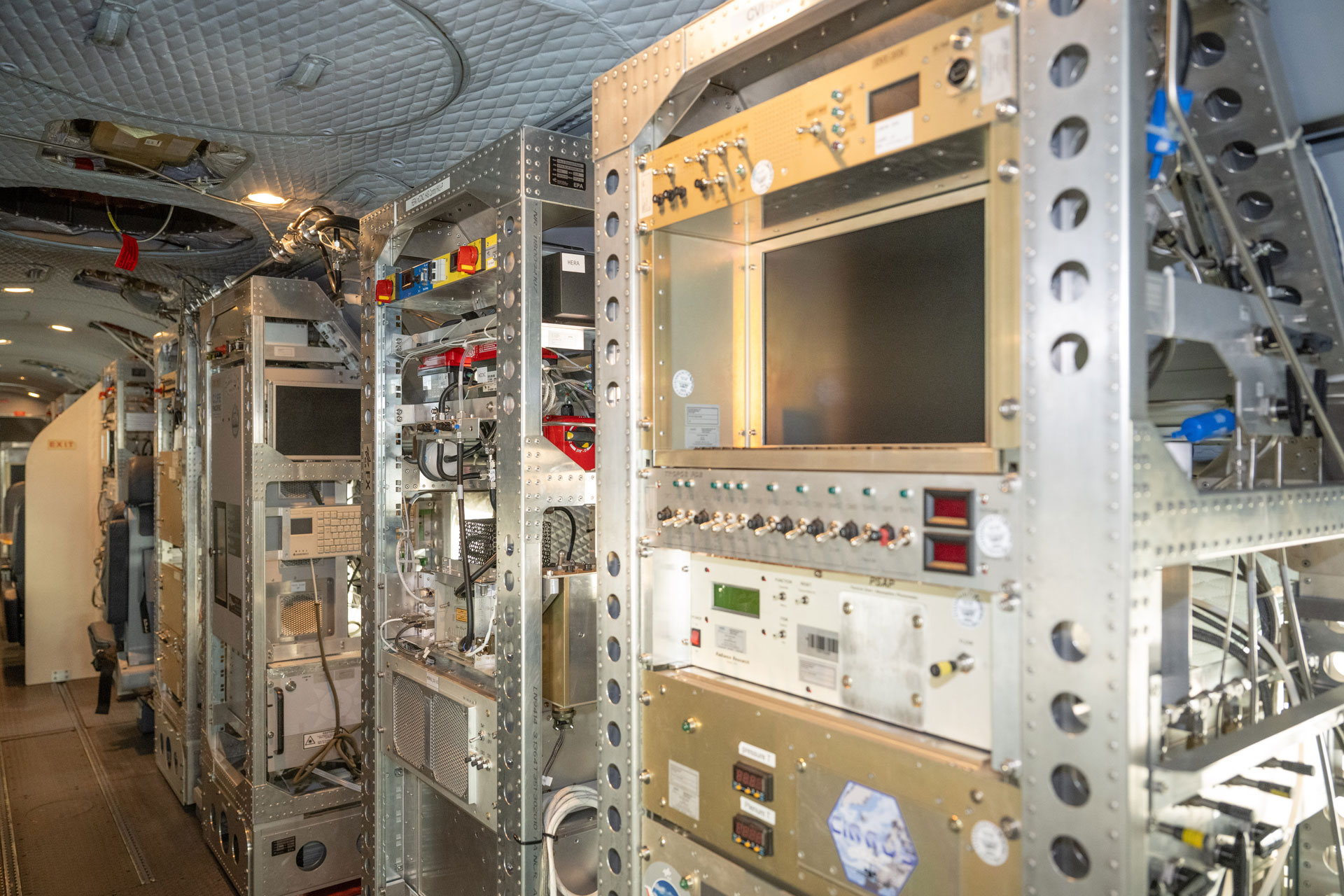 Scientific equipment inside HALO