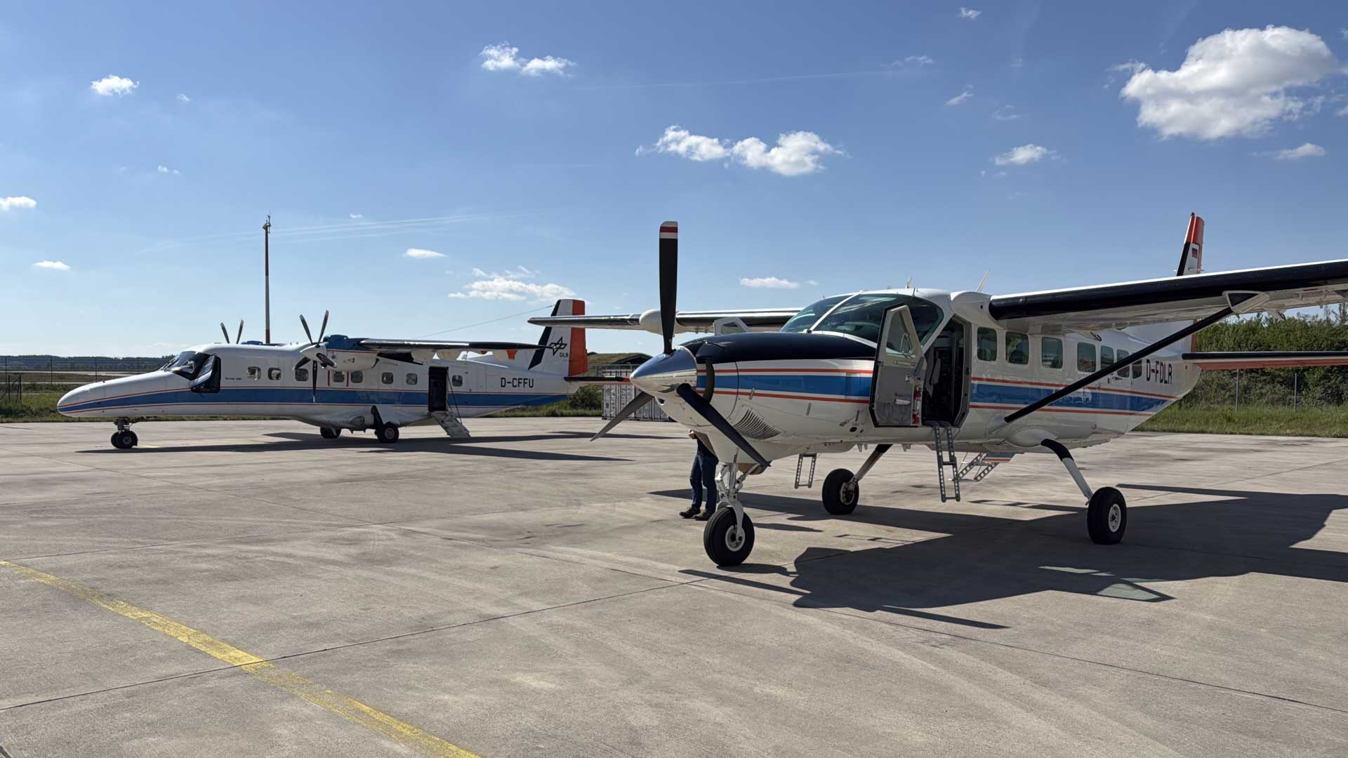 Ready for take-off – DLR's Dornier 228-212 and Cessna 208B Grand Caravan research aircraft