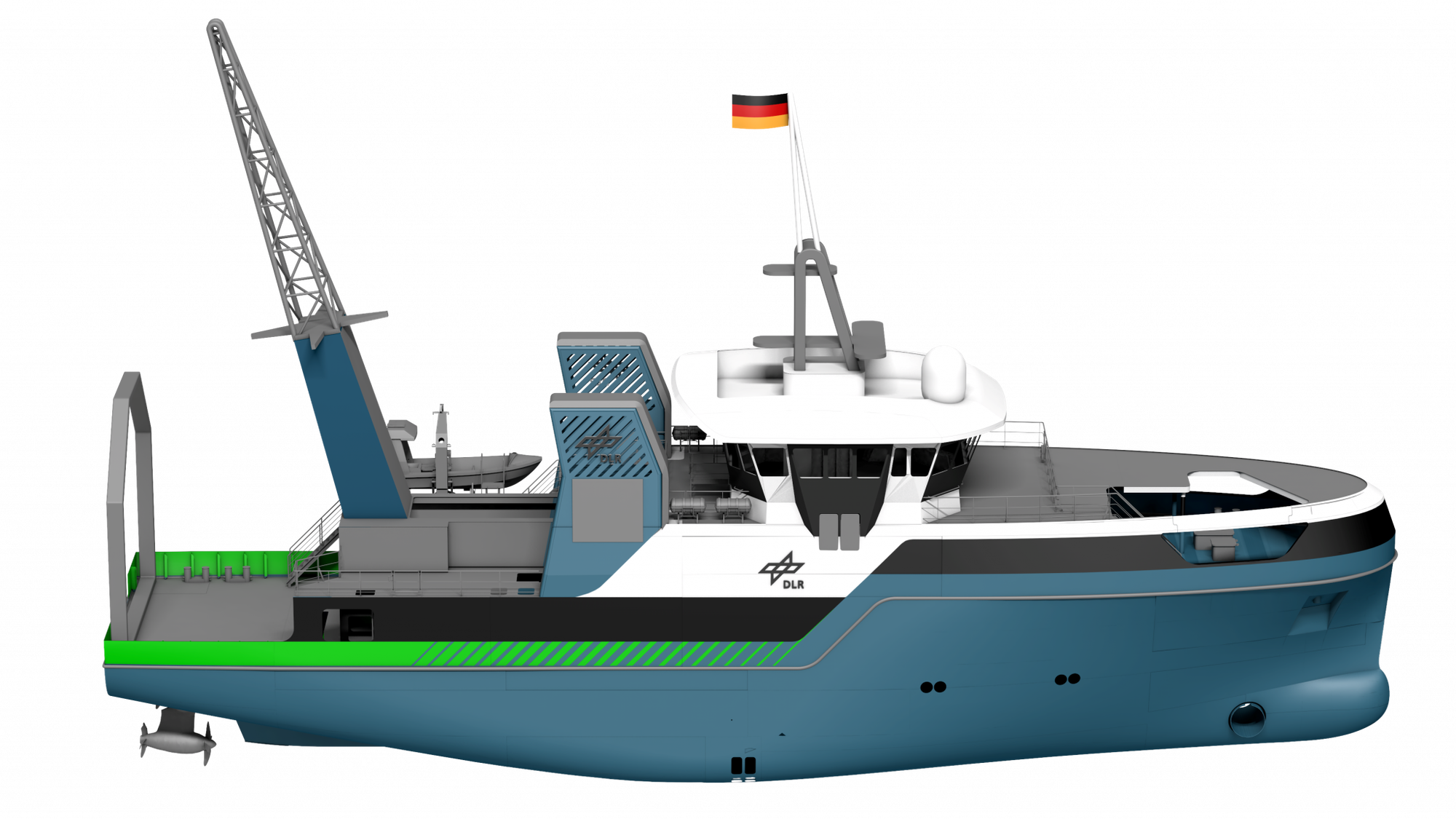 Rendering of the seagoing maritime technology platform