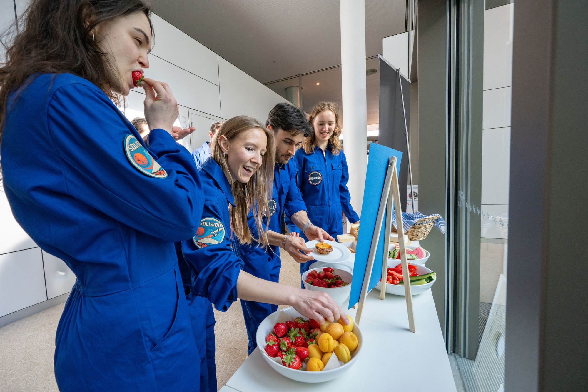 Fresh food delight after 100 days of only long-life packaged food