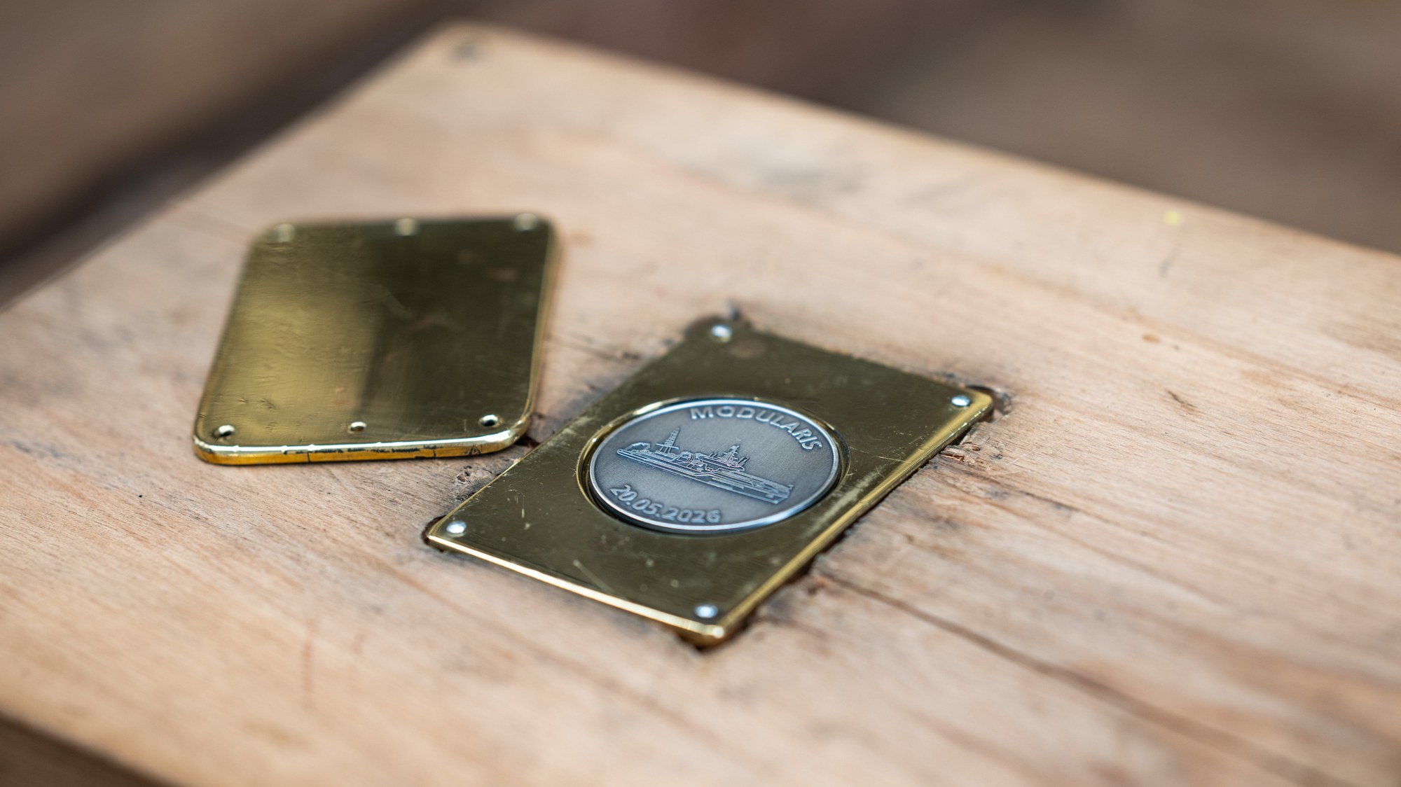 Coin from the MODULARIS keel-laying ceremony