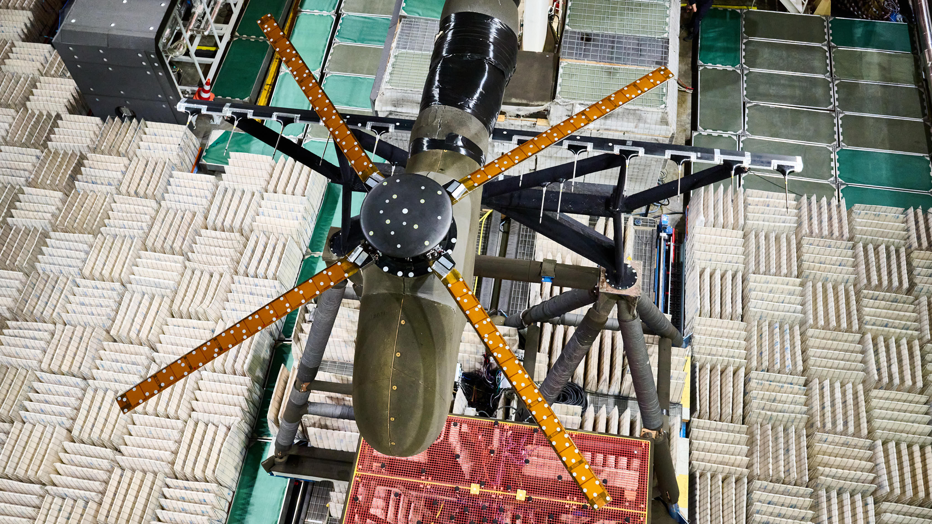 Microphones in and below the flow