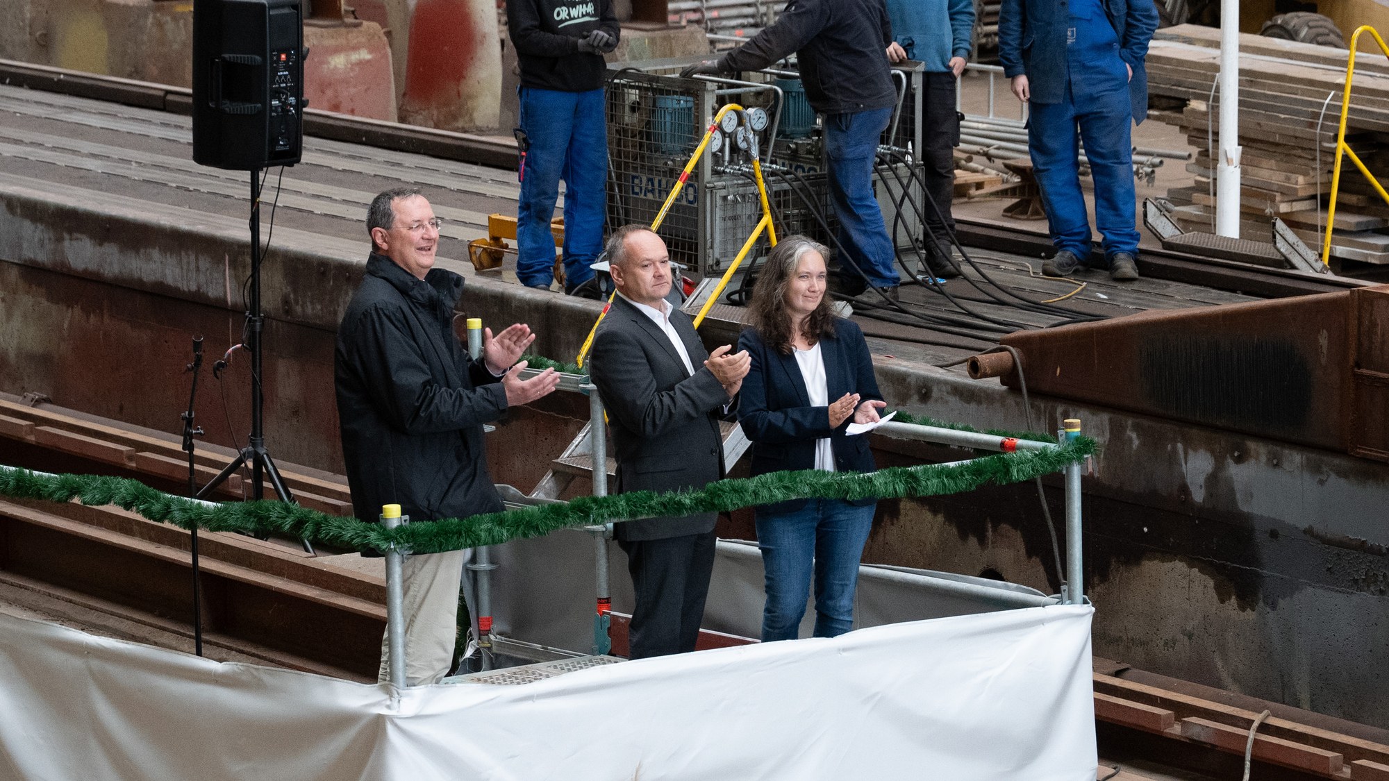 A ceremonial setting for the launch of MODULARIS
