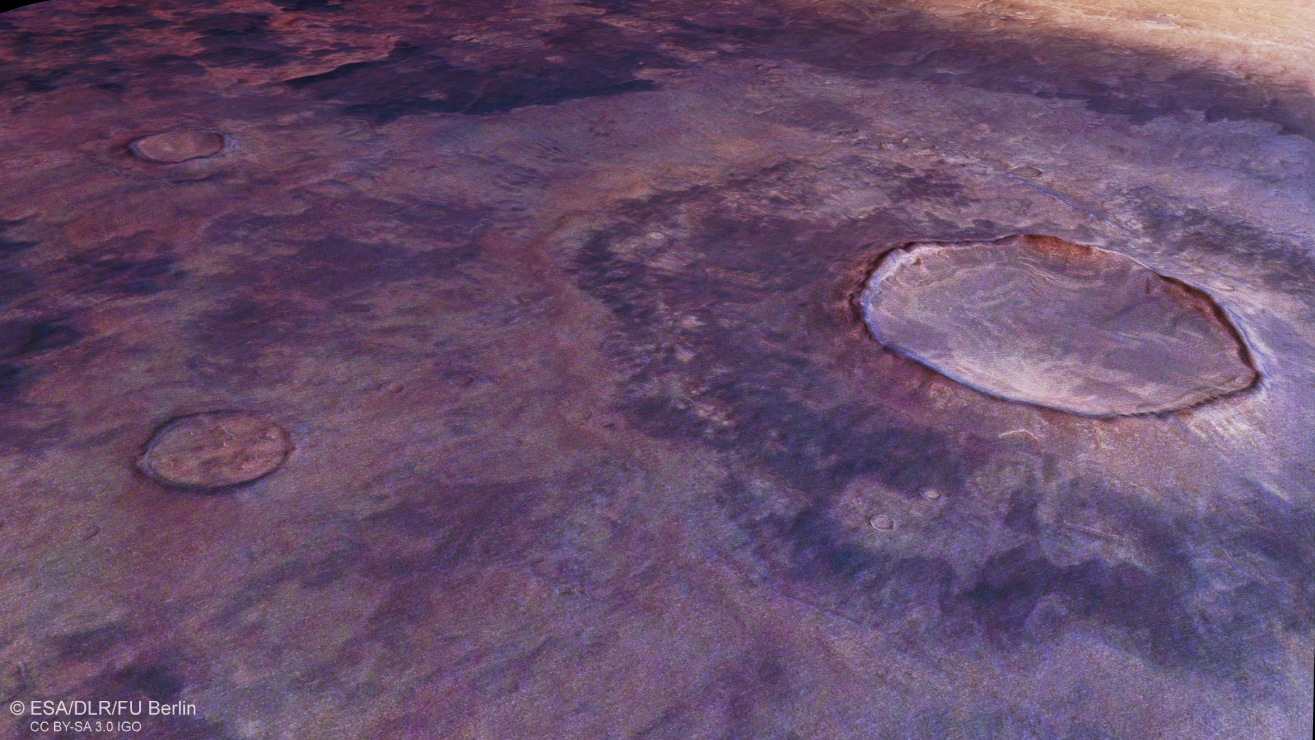Concentric structures in a crater: evidence of debris-covered glaciers