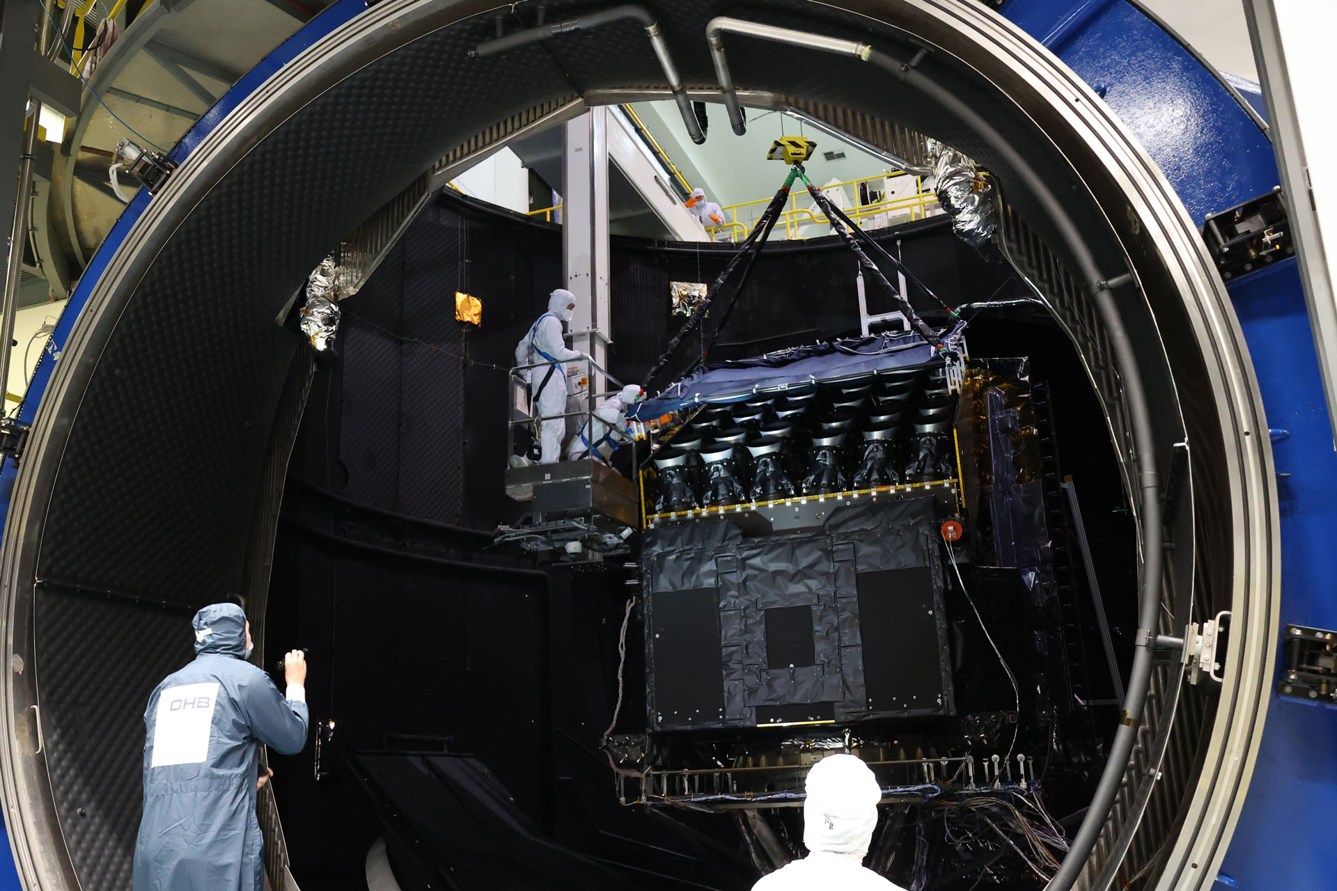 PLATO in the Large Space Simulator (LSS) at ESA's ESTEC test centre