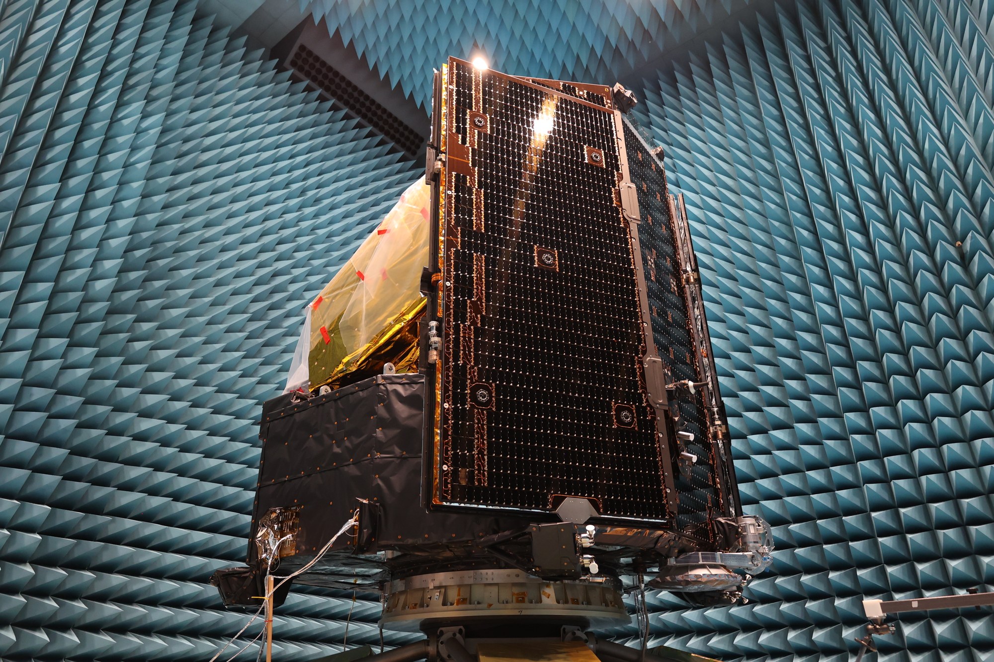 PLATO space telescope in the Maxwell test chamber at ESTEC