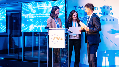 DLR research recognised: 3rd place for the DLR Institute of Air Transport for outstanding research on the climate impact of flight schedule adjustments in international airline networks