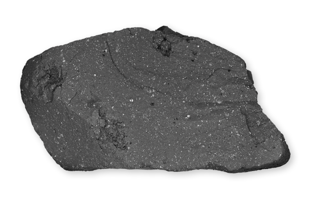 Close-up of a sample of Ryugu