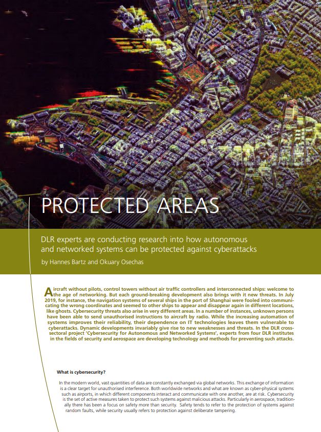 Preview image: DLRmagazine 166 - Protected areas