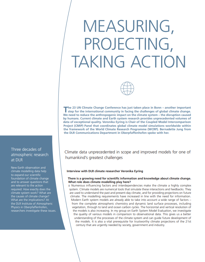 DLRmagazine 156 - Measuring, projecting, taking action