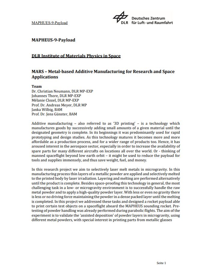 Preview image: MAPHEUS-9-Payload