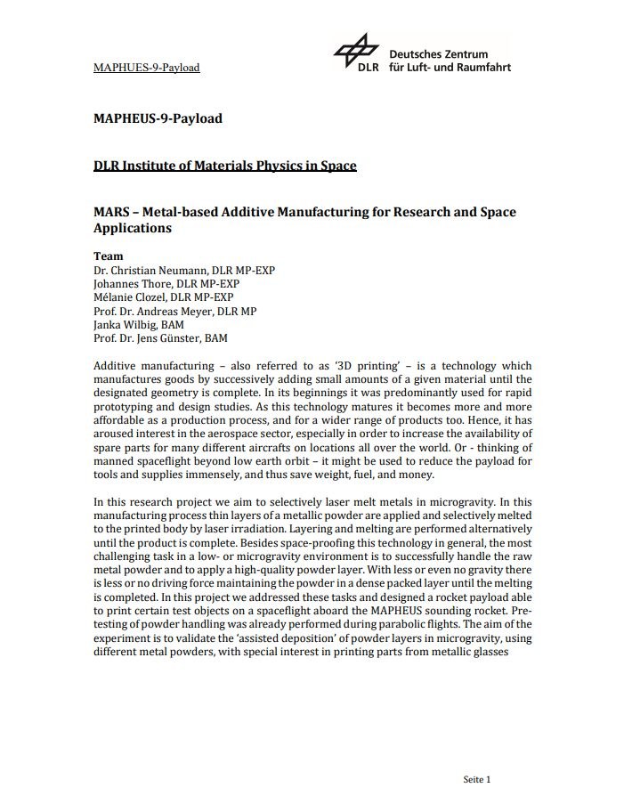 Preview image: MAPHEUS-9-Payload