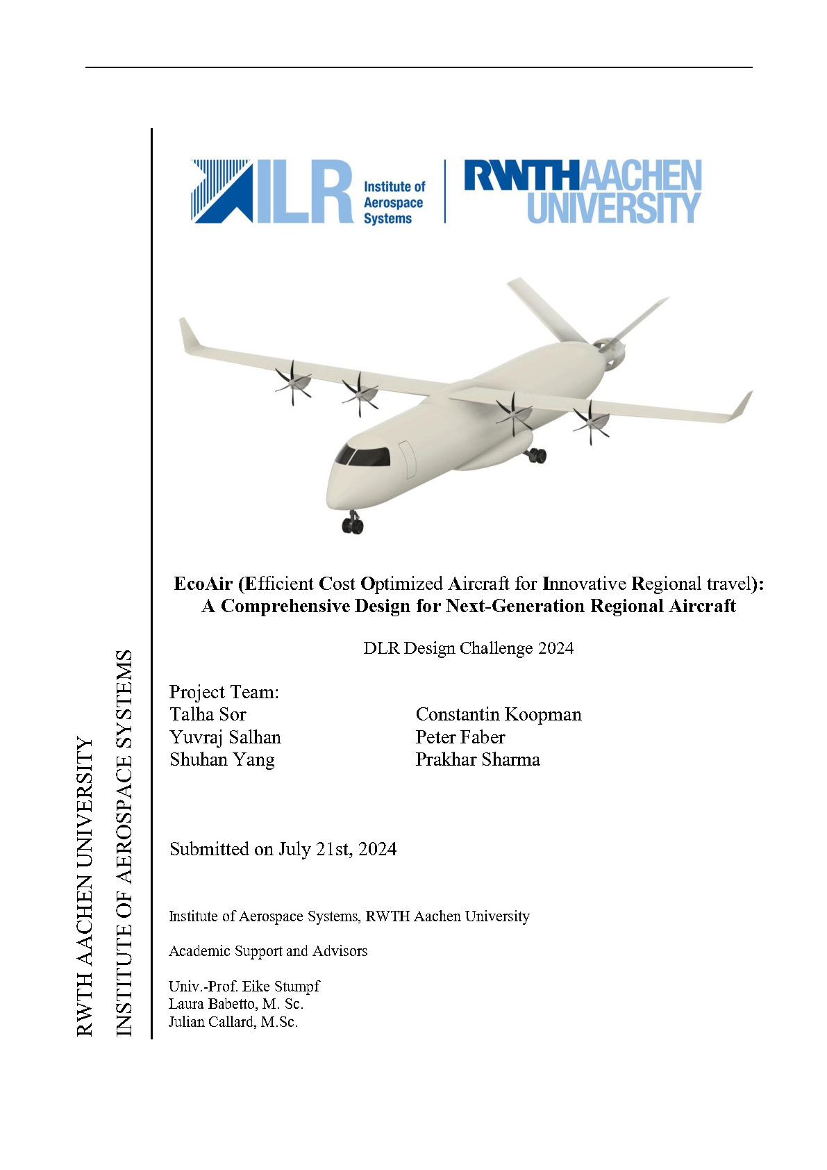 Preview image: DLR-Design-Challenge-2024-Report: RWTH Aachen – EcoAir