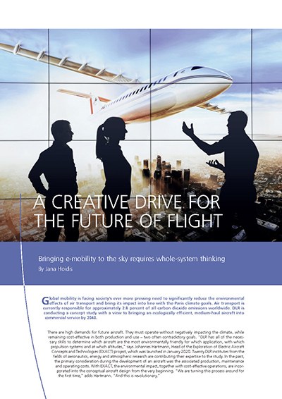 Preview: DLRmagazine 164: A creative drive for the future of flight