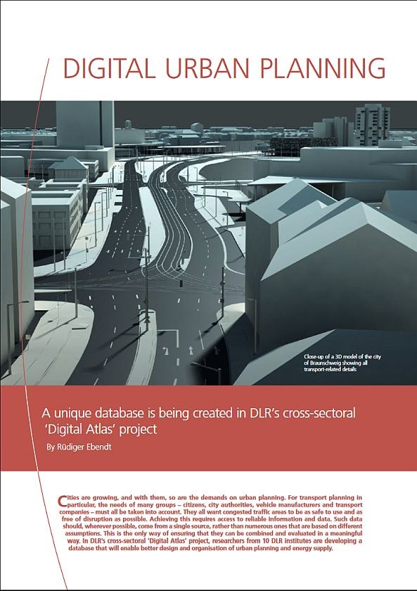 Preview image: DLRmagazin 165 - Digital urban planning
