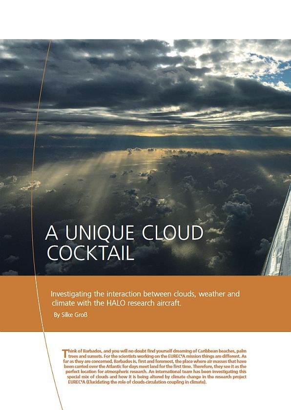 Preview image: DLRmagazine 165 - A unique cloud cocktail