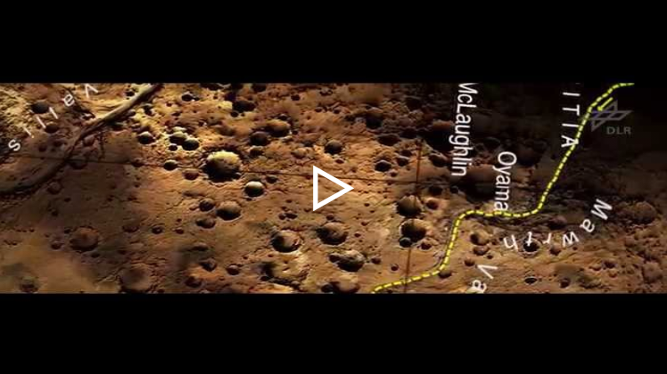 The real journey of the 'Martian' – video from images taken by the Mars Express spacecraft (2D)