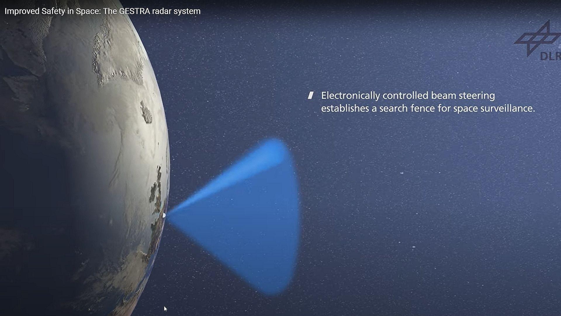 Video still: Improved Safety in Space: The GESTRA radar system