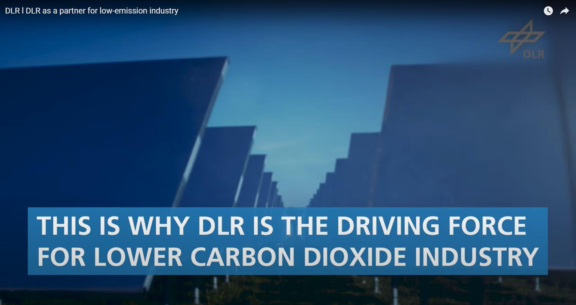 Video still: DLR as a partner for low-emission industry