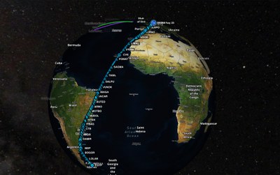 Preview image: Record flight: Lufthansa takes off with Antarctica researchers on its 13,700-kilometer journey