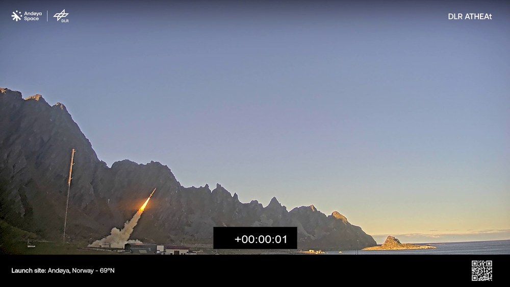 Video: Launch of DLR research rocket with ATHEAt flight experiment