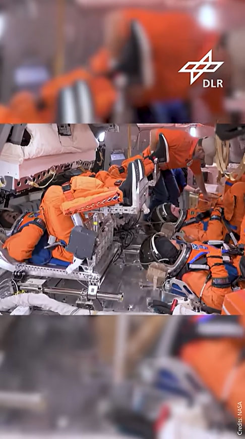 Flight to the Moon – living and working in nine cubic metres, how does that work? Volker Schmid, former DLR mission manager for Blue Dot, Horizons and Cosmic Kiss, provides the answer. 