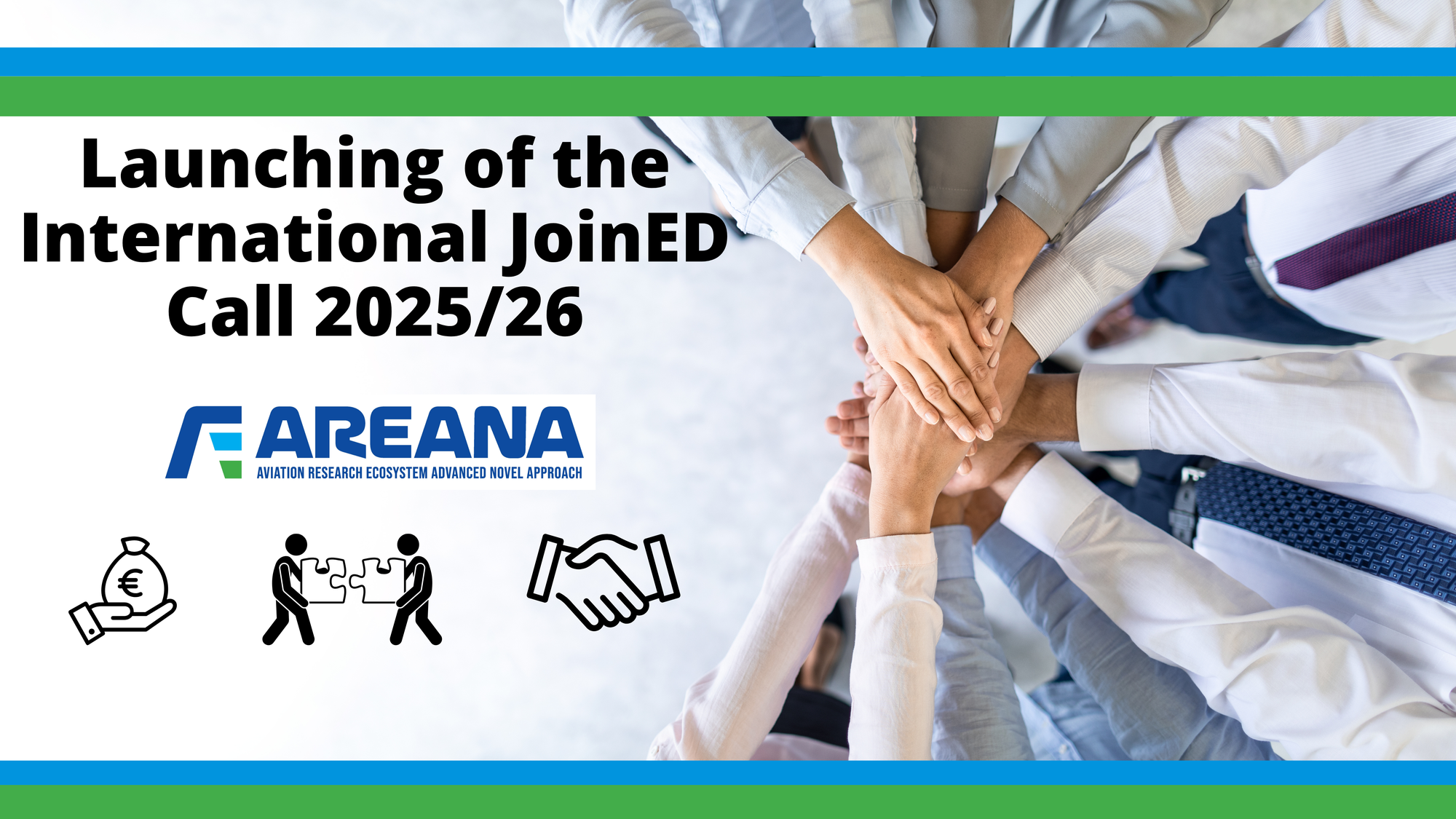 Logo AREANA International JoinED Call 2025/26