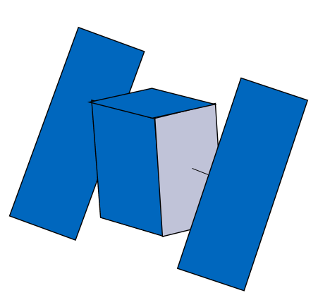 Box-wing model for modeling the radiation pressure of the Sun.