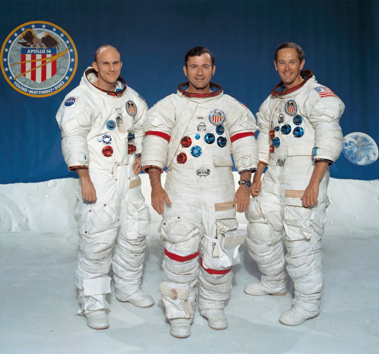The Apollo 16 crew