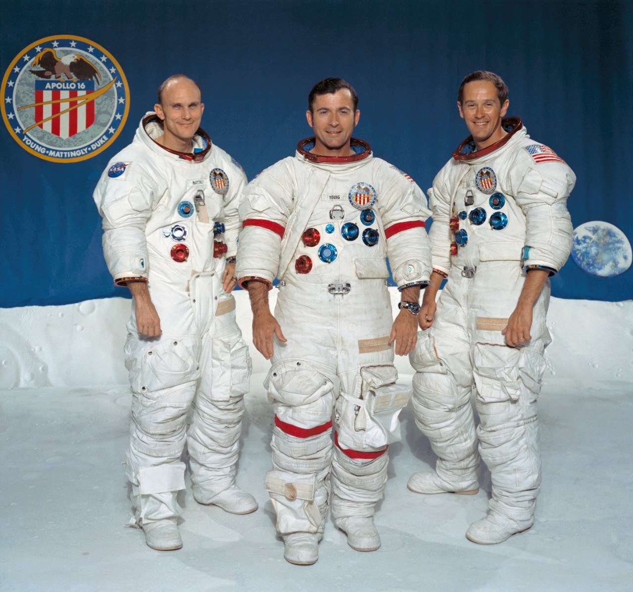 The Apollo 16 crew
