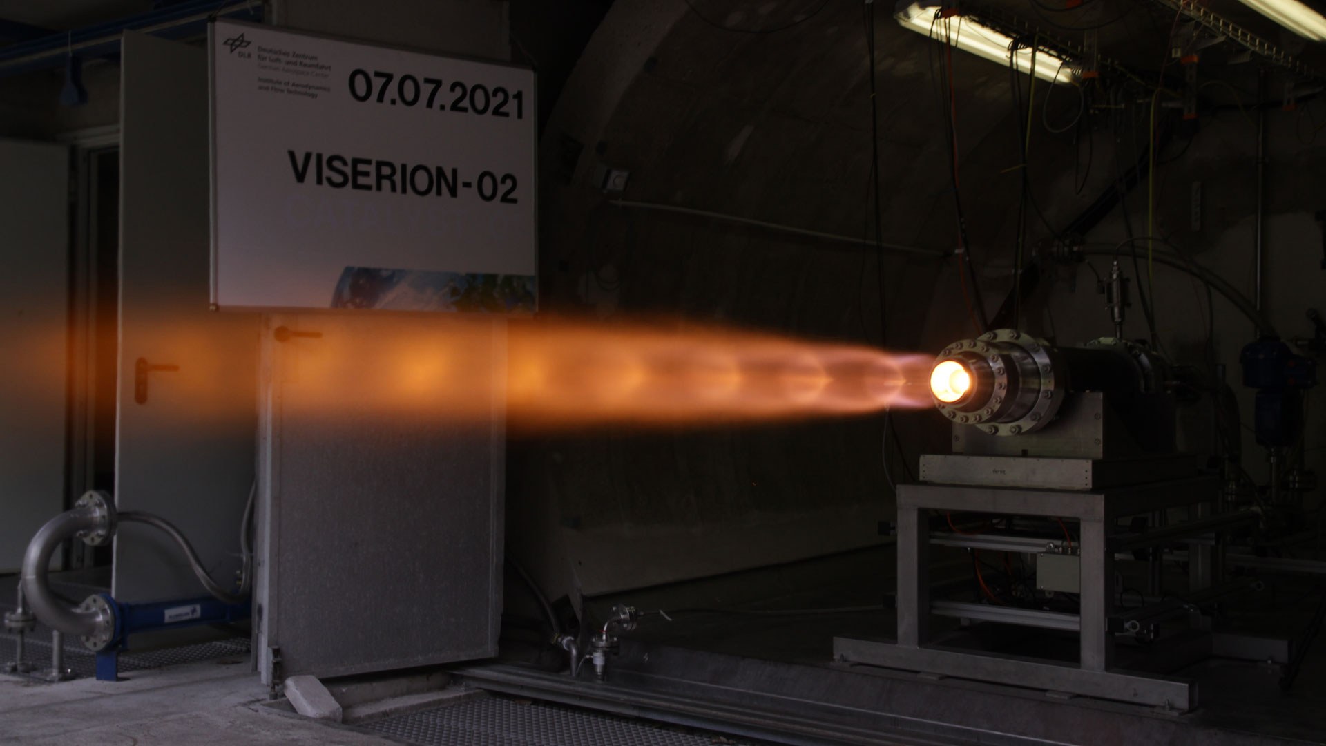 VISERION hybrid rocket engine test in Trauen