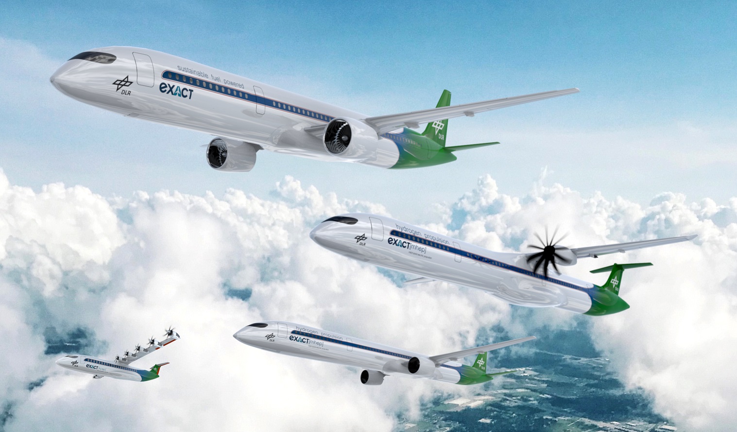 Various climate-neutral aircraft concepts