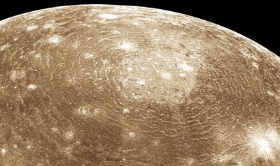 Valhalla impact basin on Callisto