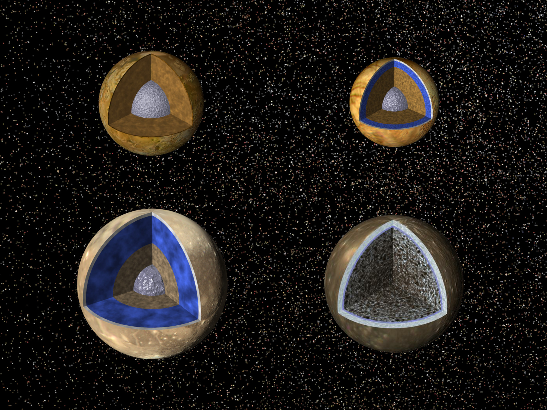 Internal structure of the Galilean moons
