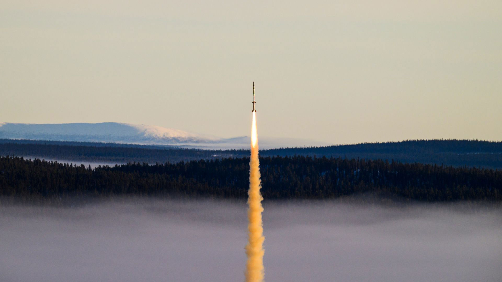 Launch of the MAPHEUS 14 research rocket in January 2024