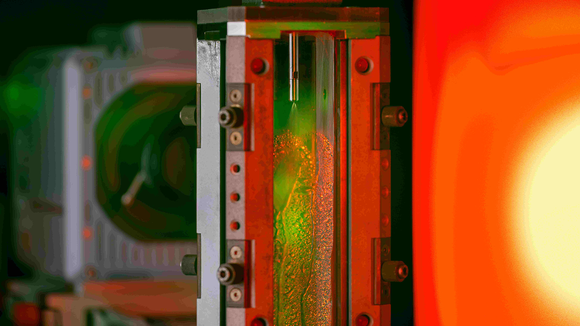 Structure of the flow channel in detail