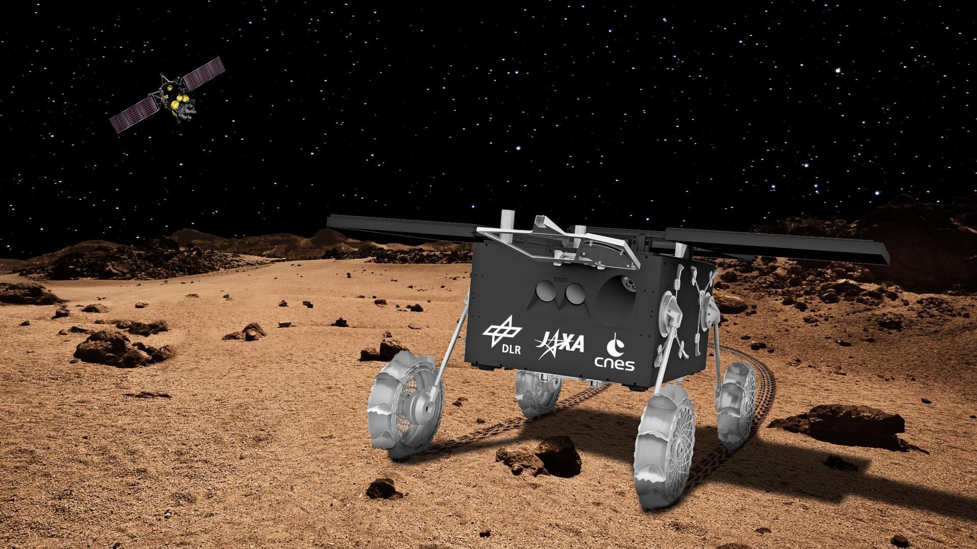 Artist's impression of the MMX rover