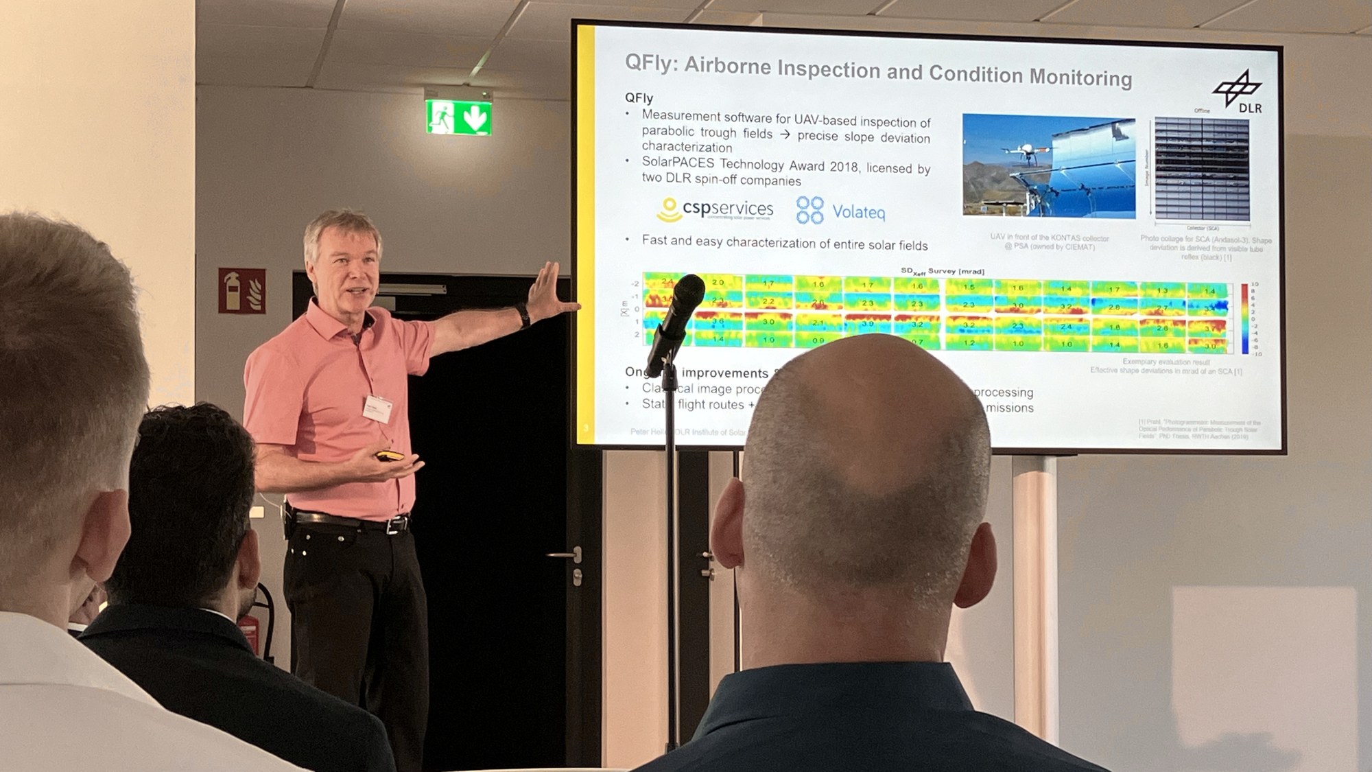 Dr. Peter Heller (DLR) speaks at the 27th Cologne Solar Colloquium