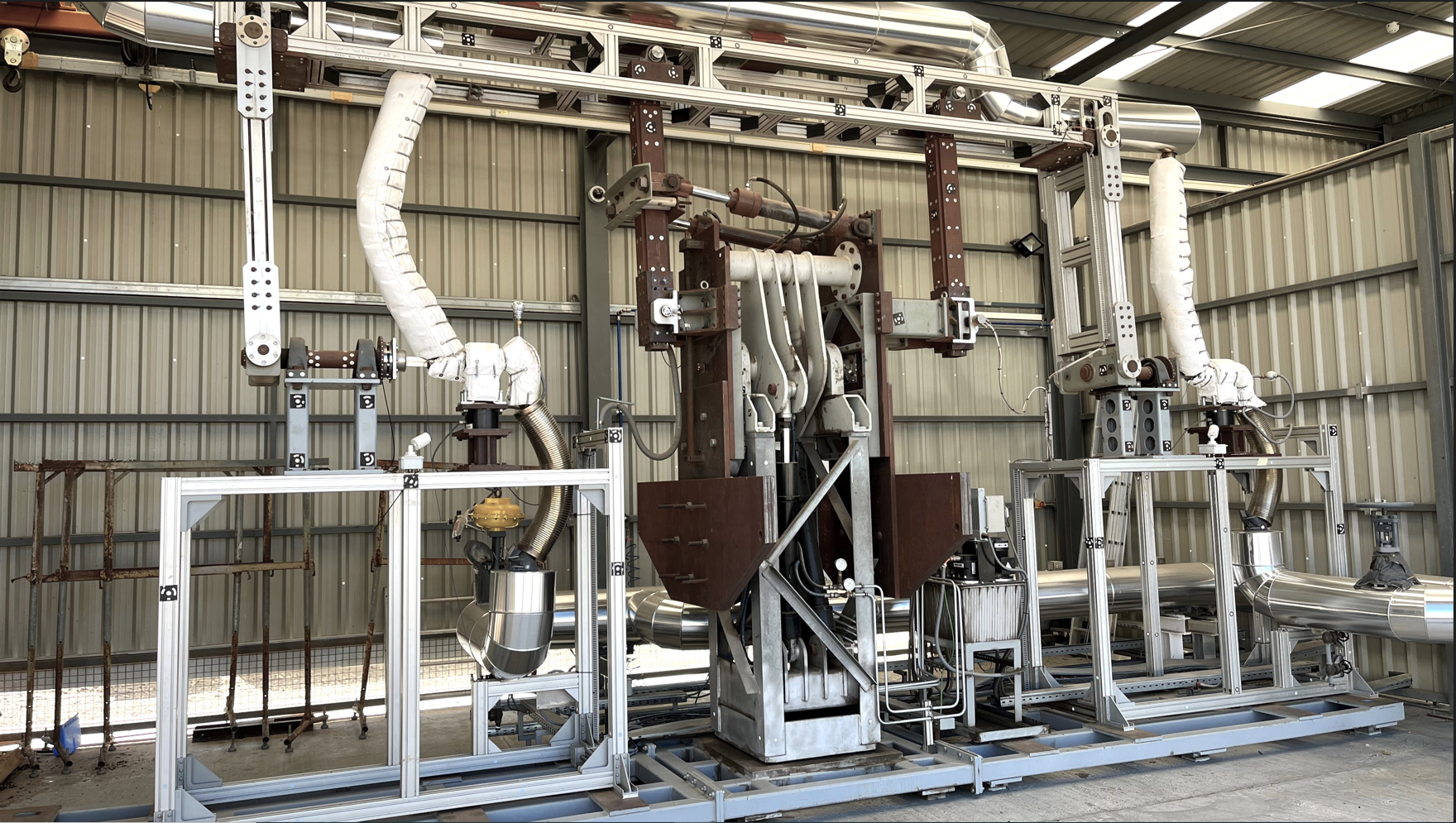 Test stand for REPA (flexible pipe connections)