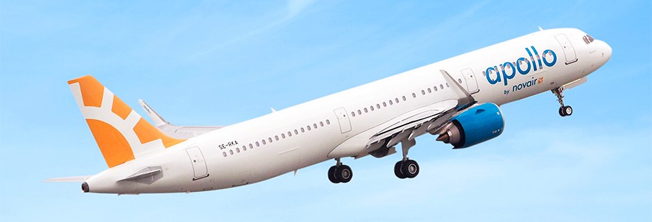 Novair Plane ascending