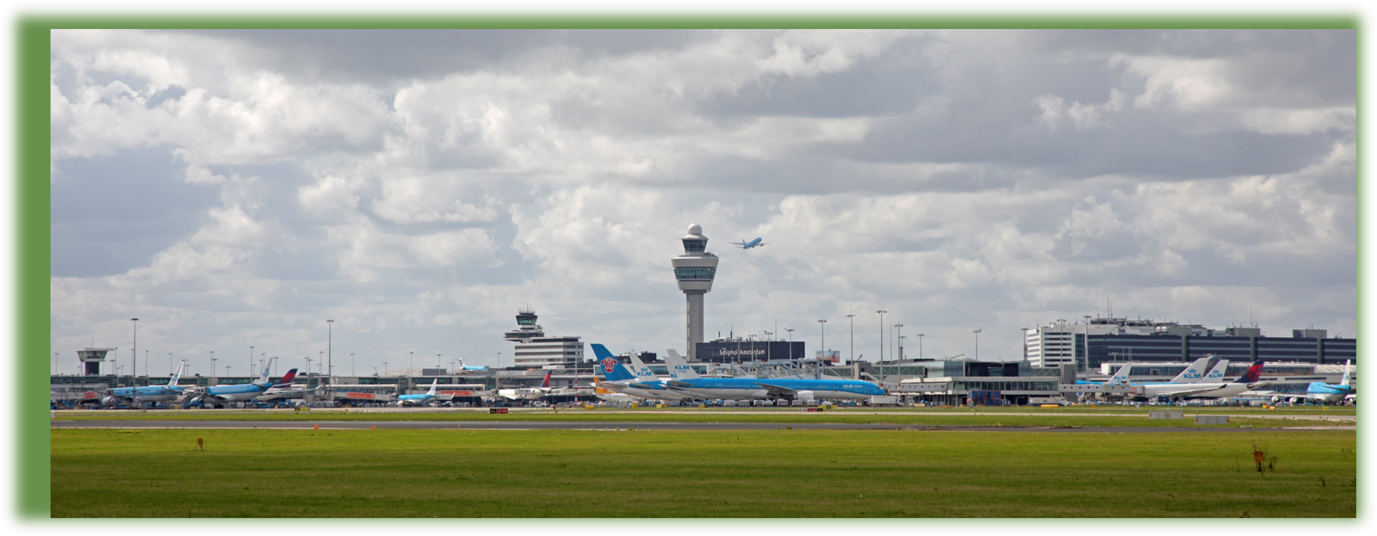 Schiphol Airport from a distance