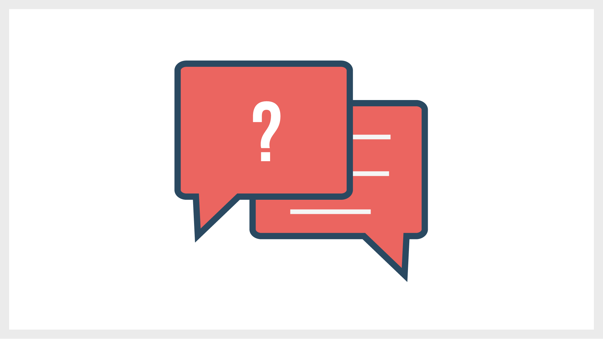 You can see a graphic representation of speech bubbles, which symbolise questions and answers about MovingLab.